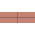 Winckelmans Rectangles 5x15 cm, vlak, vieux rose (RSV), 9 mm dik, afname per doos van 0,15 m²