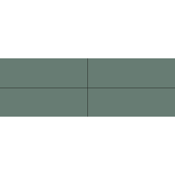 Winckelmans Rectangles 5x15 cm, vlak, vert (VEU), 9 mm dik, afname per doos van 0,15 m²