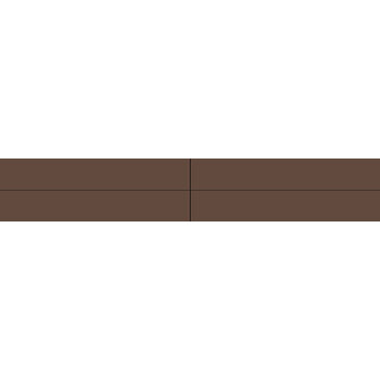 Winckelmans Rectangles 2,5x15 cm, vlak, brun (CHO), 9 mm dik a 0,15 m²