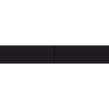 Winckelmans Rectangles 2,5x15 cm, vlak, noir (NOI), 9 mm dik a 0,15 m²