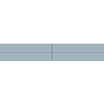 Winckelmans Rectangles 2,5x15 cm, vlak, pale blue (BEP), 9 mm dik, afname per doos van 0,15 m²