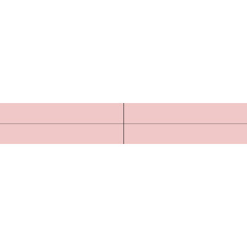 Winckelmans Rectangles 2,5x15 cm, vlak, rose (RSU), 9 mm dik a 0,15 m²