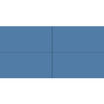 Winckelmans Rectangles 10x20 cm, vlak, bleu fonce (BEF), 9 mm dik, afname per doos van 0,5 m²