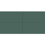 Winckelmans Rectangles 10x20 cm, vlak, vert fonce (VEF), 9 mm dik, afname per doos van 0,5 m²