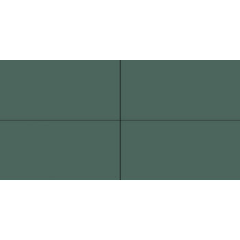 Winckelmans Rectangles 10x20 cm, vlak, vert fonce (VEF), 9 mm dik a 0,5 m²
