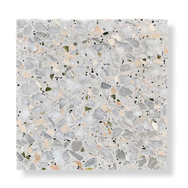 De Tegel BV Terrazzo Collezione Sassi Siracusa 60x60x2 cm, afname per tegel van 0,36 m²