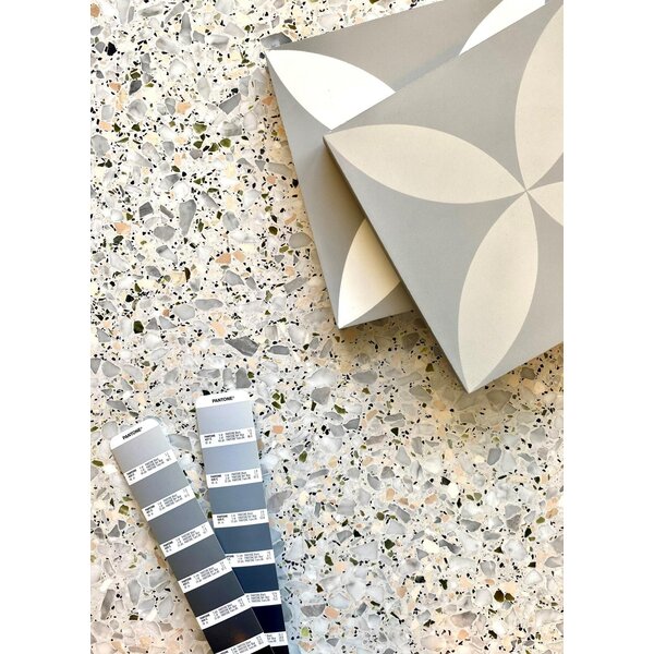 De Tegel BV Terrazzo Collezione Sassi Siracusa 60x60x2 cm, afname per tegel van 0,36 m²