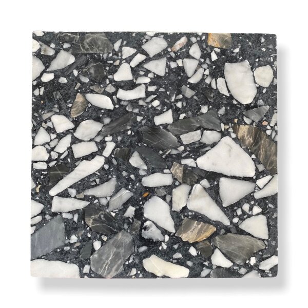 De Tegel BV Terrazzo Collezione Sassi Primitivo 60x60x2 cm, afname per tegel van 0,36 m²
