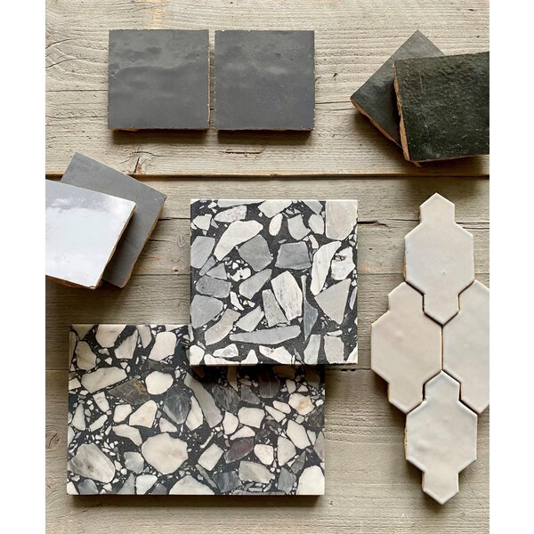 De Tegel BV Terrazzo Collezione Sassi Primitivo 60x60x2 cm, afname per tegel van 0,36 m²