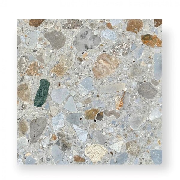 De Tegel BV Terrazzo Collezione Sassi La Rocca 60x60x2 cm, afname per tegel van 0,36 m²
