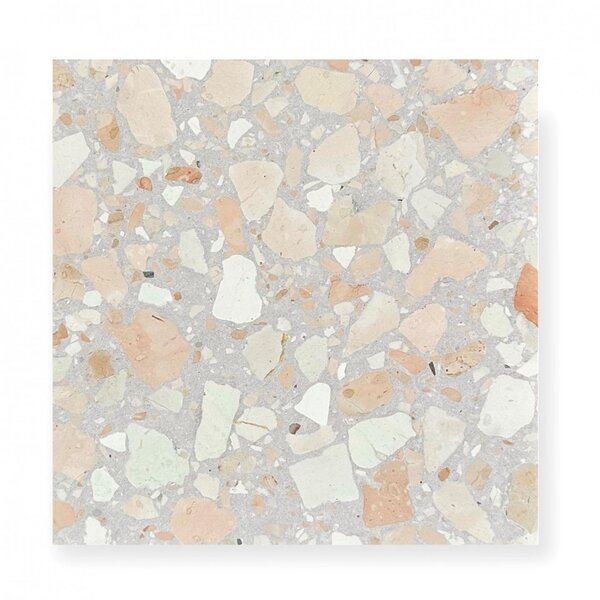 De Tegel BV Terrazzo Collezione Sassi Giolitti 60x60x2 cm, afname per tegel van 0,36 m²