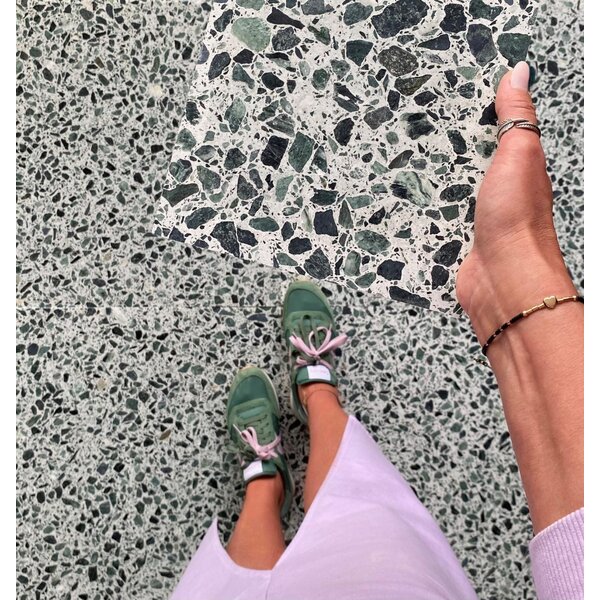 De Tegel BV Terrazzo Collezione Sassi Genova 60x60x2 cm, afname per tegel van 0,36 m²