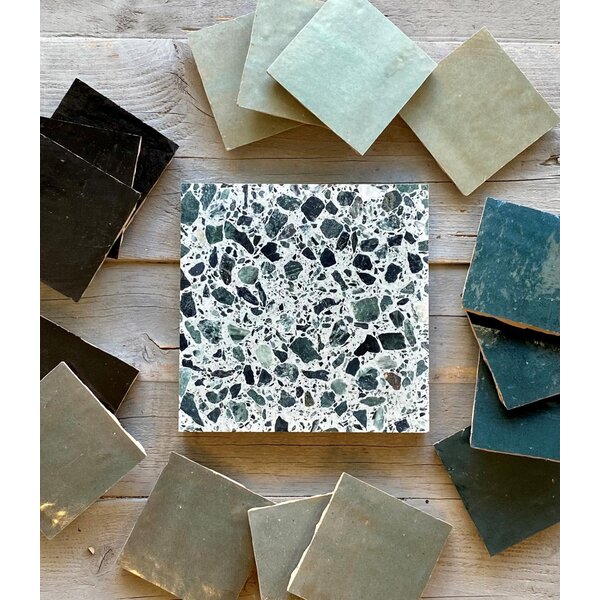 De Tegel BV Terrazzo Collezione Sassi Genova 60x60x2 cm, afname per tegel van 0,36 m²