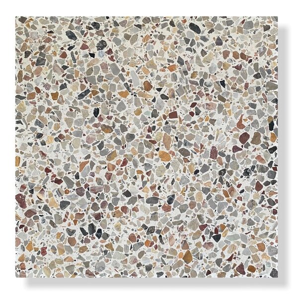 De Tegel BV Terrazzo Collezione Sassi Bologna 60x60x2 cm, afname per tegel van 0,36 m²