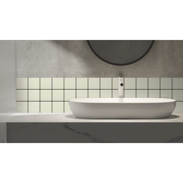 Complementto wandtegel Liso 10x10 Butter Milk mat, afname per doos van 0,5 m²