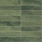 Wandtegel Boutique Verde Oro glans 5,6x23,1, afname per doos van 0,31 m²