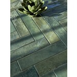Wandtegel Boutique Verde Oro glans 5,6x23,1, afname per doos van 0,31 m²