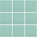 Complementto wandtegel Liso 10x10 Acqua glans, afname per doos van 0,5 m²