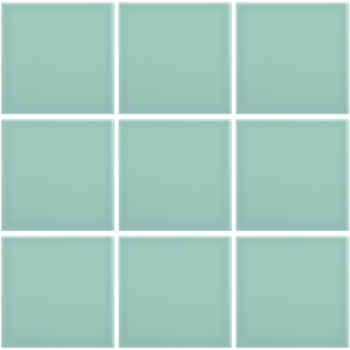 Complementto wandtegel Liso 10x10 Acqua glans a 0,5 m²