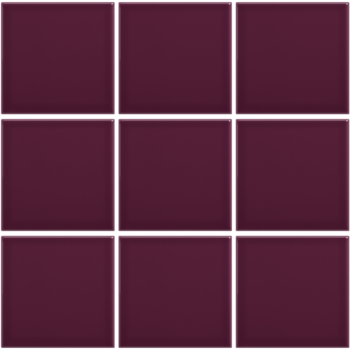 Complementto wandtegel Liso 10x10 Aubergine glans a 0,5 m²