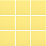 Complementto wandtegel Liso 10x10 Banana glans, afname per doos van 0,5 m²