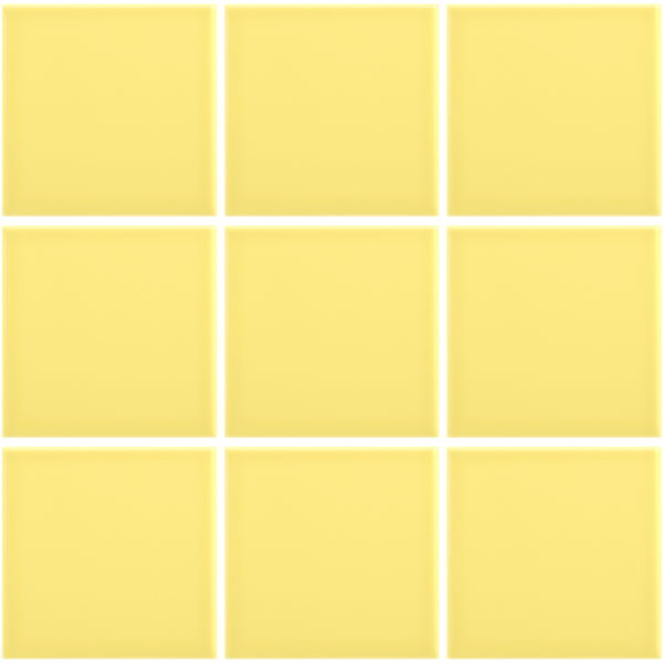Complementto wandtegel Liso 10x10 Banana glans, afname per doos van 0,5 m²