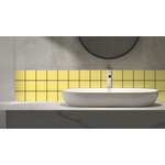 Complementto wandtegel Liso 10x10 Banana glans, afname per doos van 0,5 m²