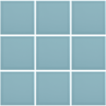 Complementto wandtegel Liso 10x10 Blue glans, afname per doos van 0,5 m²