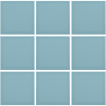 Complementto wandtegel Liso 10x10 Blue glans a 0,5 m²
