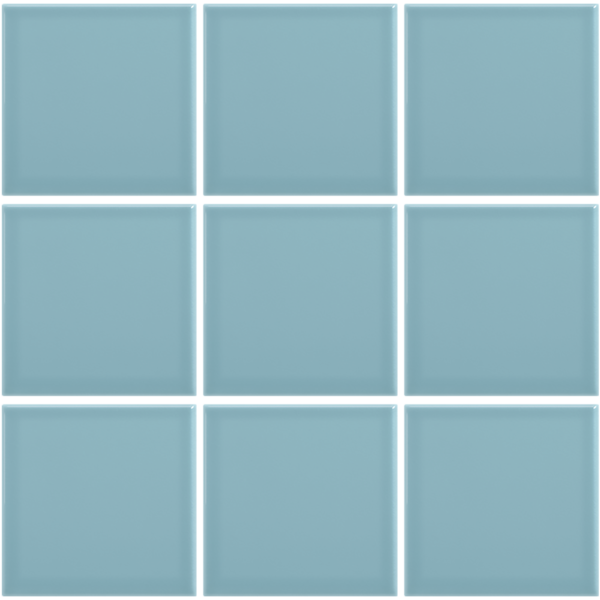 Complementto wandtegel Liso 10x10 Blue glans, afname per doos van 0,5 m²