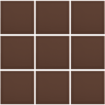 Complementto wandtegel Liso 10x10 Brown glans, afname per doos van 0,5 m²