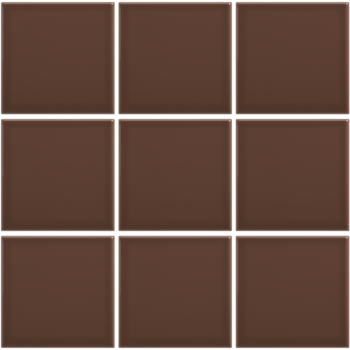 Complementto wandtegel Liso 10x10 Brown glans a 0,5 m²