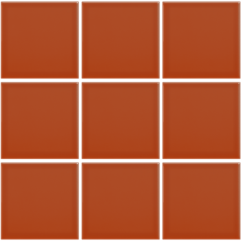 Complementto wandtegel Liso 10x10 Burnt Orange glans a 0,5 m²