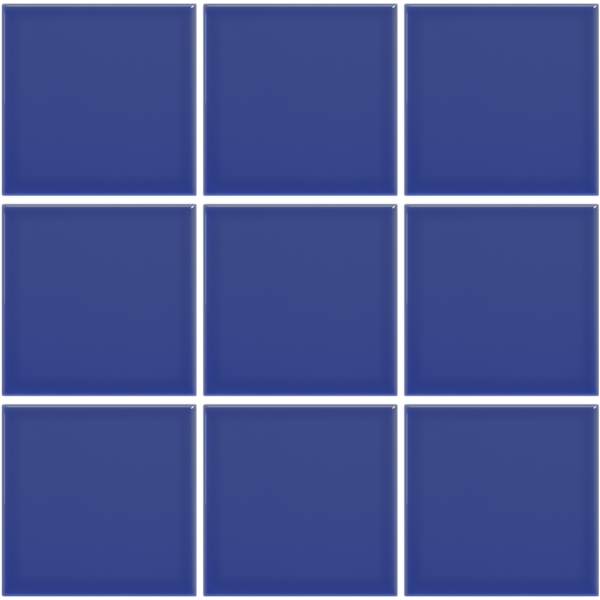 Complementto wandtegel Liso 10x10 Dark Blue glans, afname per doos van 0,5 m²