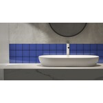 Complementto wandtegel Liso 10x10 Dark Blue glans, afname per doos van 0,5 m²