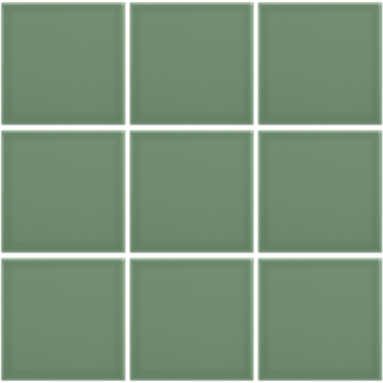 Complementto wandtegel Liso 10x10 Dark Green glans a 0,5 m²