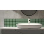 Complementto wandtegel Liso 10x10 Dark Green glans, afname per doos van 0,5 m²