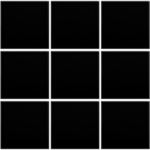 Complementto wandtegel Liso 10x10 Black glans, afname per doos van 0,5 m²