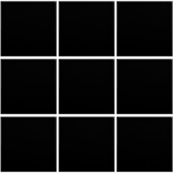 Complementto wandtegel Liso 10x10 Black glans a 0,5 m²