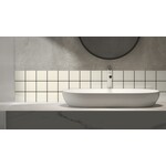 Complementto wandtegel Liso 10x10 Cream glans, afname per doos van 0,5 m²