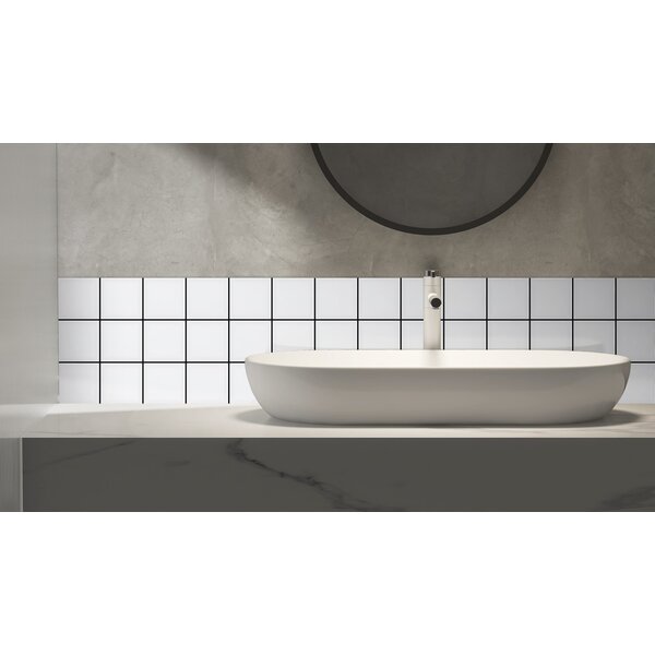 Complementto wandtegel Liso 10x10 White glans, afname per doos van 0,5 m²