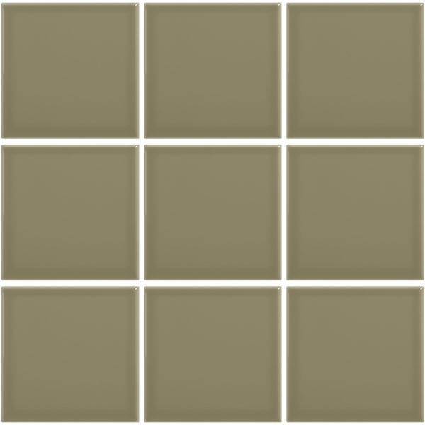 Complementto wandtegel Liso 10x10 Green glans, afname per doos van 0,5 m²