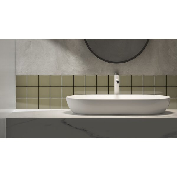 Complementto wandtegel Liso 10x10 Green glans, afname per doos van 0,5 m²