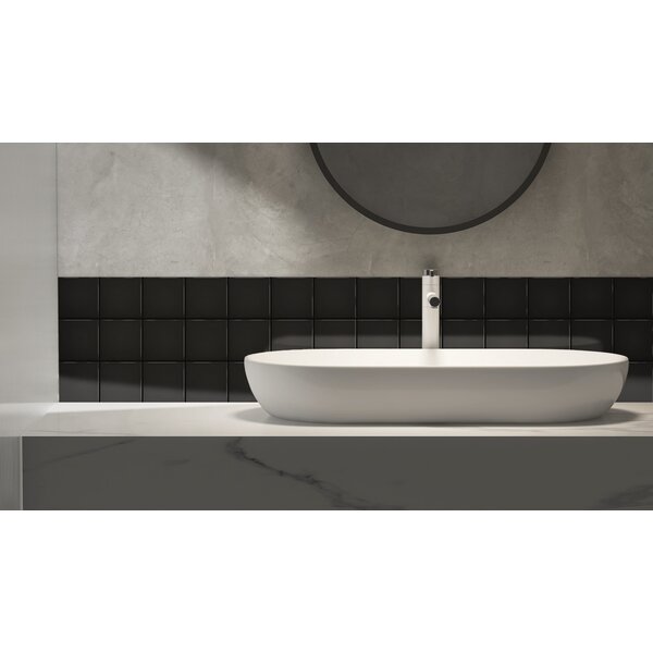 Complementto wandtegel Liso 10x10 Grey glans, afname per doos van 0,5 m²