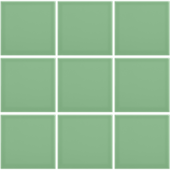 Complementto wandtegel Liso 10x10 Light Green glans a 0,5 m²