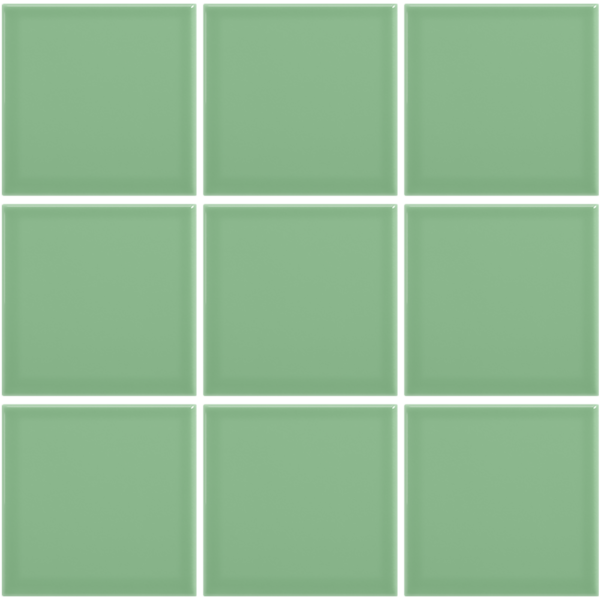 Complementto wandtegel Liso 10x10 Light Green glans, afname per doos van 0,5 m²