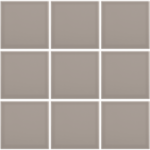 Complementto wandtegel Liso 10x10 Light Grey glans, afname per doos van 0,5 m²