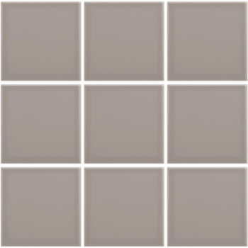 Complementto wandtegel Liso 10x10 Light Grey glans a 0,5 m²