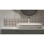 Complementto wandtegel Liso 10x10 Light Grey glans, afname per doos van 0,5 m²