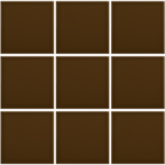 Complementto wandtegel Liso 10x10 Mocca glans, afname per doos van 0,5 m²